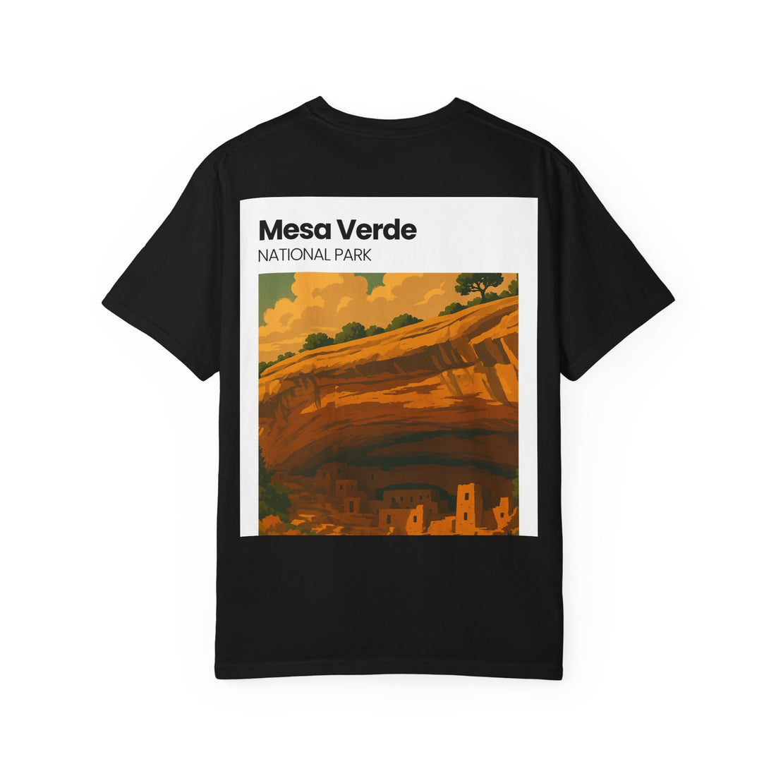 Mesa Verde National Park T-Shirt | Cliff Dwelling Vintage Poster Design