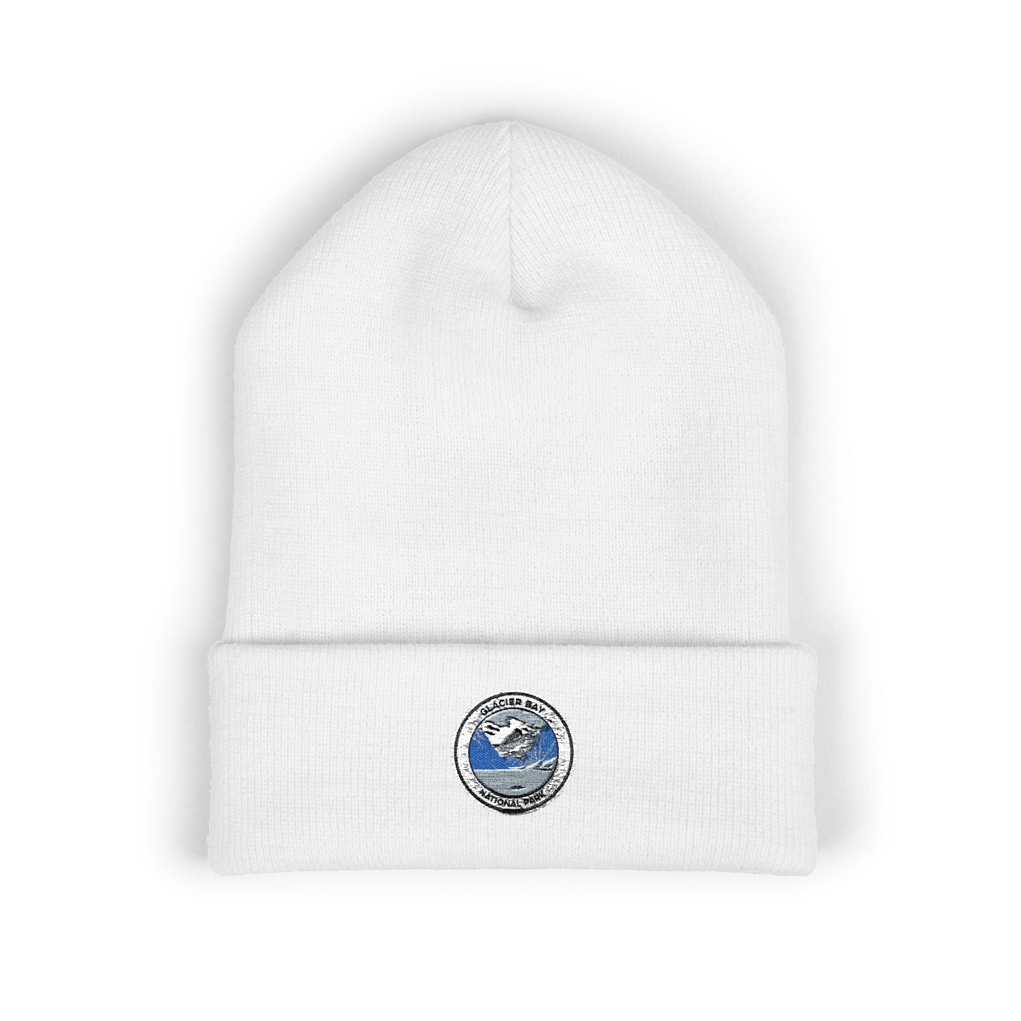 Smiling Blue Planet Earth Embroidered Beanie | Cuffed Beanie