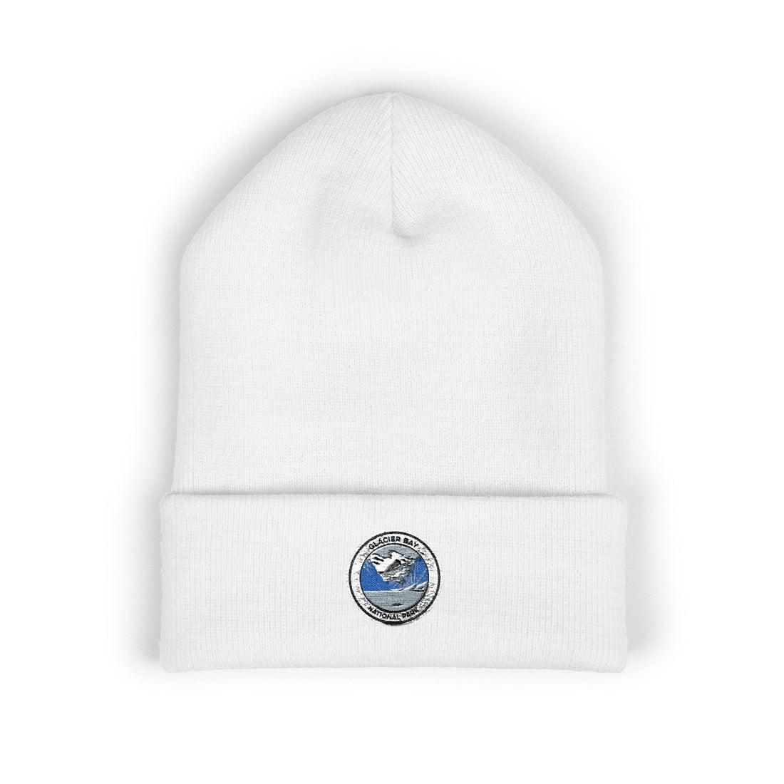 Smiling Blue Planet Earth Embroidered Beanie | Cuffed Beanie