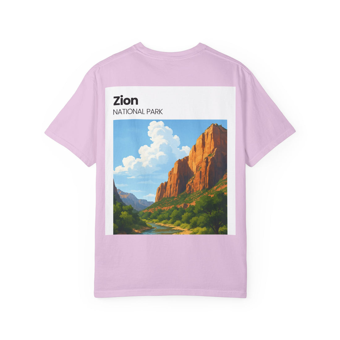 Zion National Park Landscape T-Shirt | Scenic Canyon Artwork