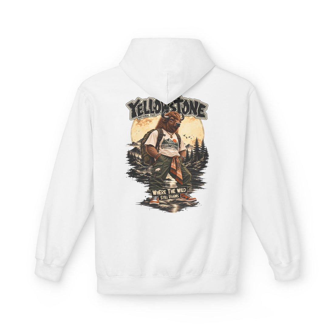 Yellowstone Bison – Where the Wild Still Roams Hoodie