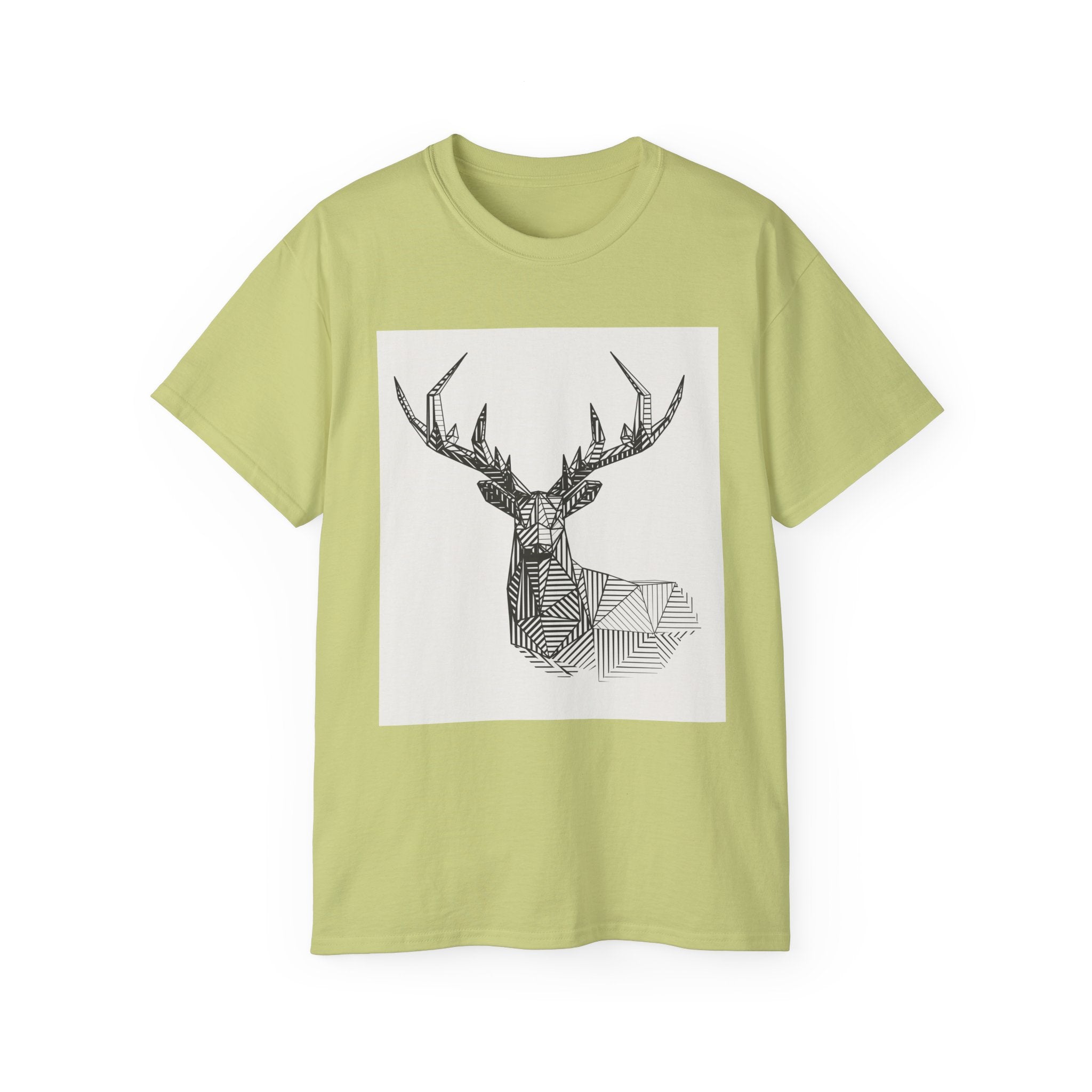 Geometric Deer Graphic Tee - Unisex Ultra Cotton T-Shirt