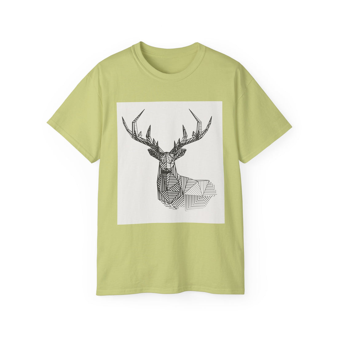 Geometric Deer Graphic Tee - Unisex Ultra Cotton T-Shirt