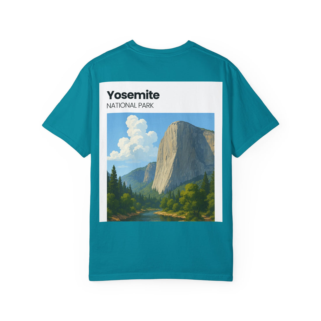 Yosemite National Park Half Dome Landscape T-Shirt | Vintage Park Poster Tee
