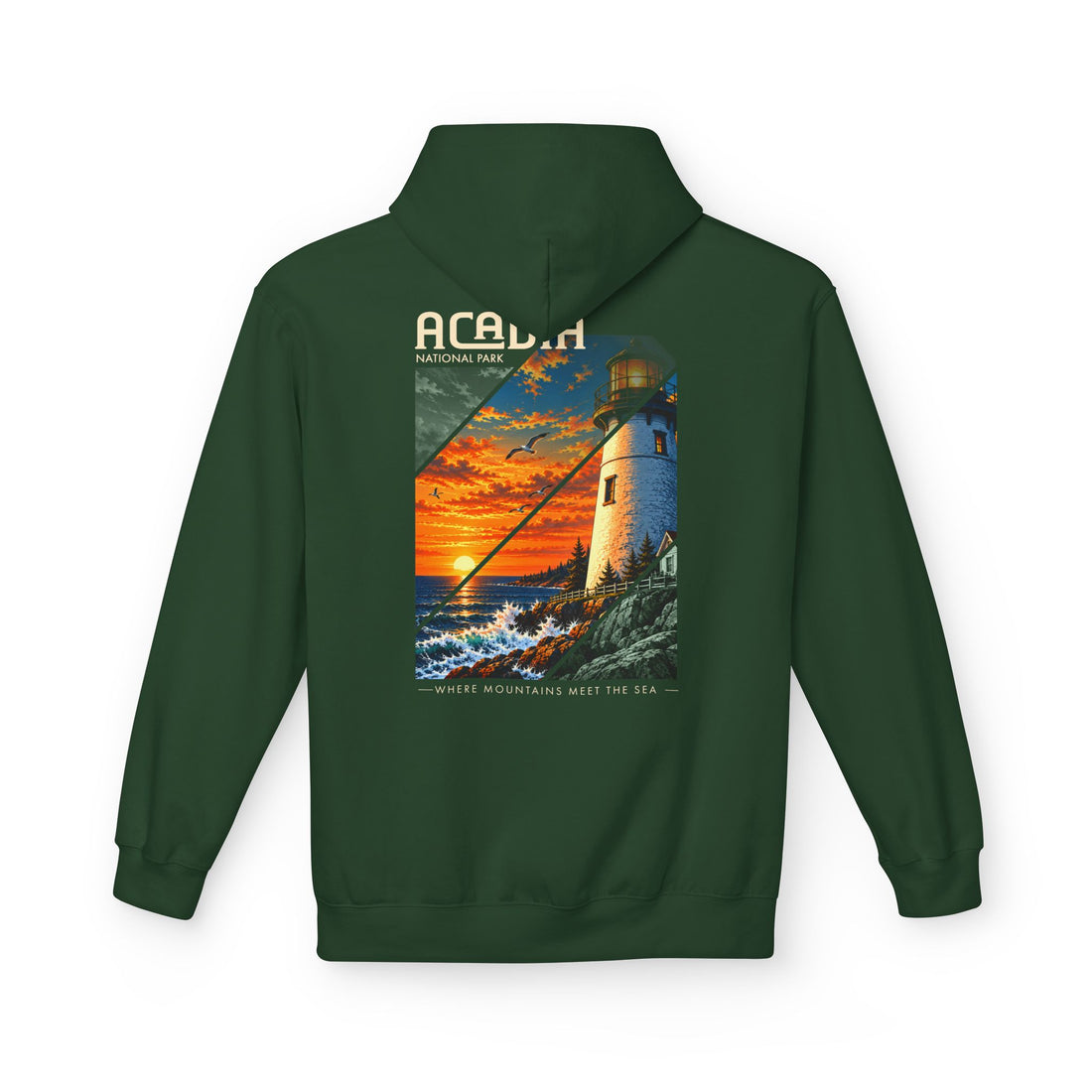 Acadia National Park Lighthouse Graphic Hoodie