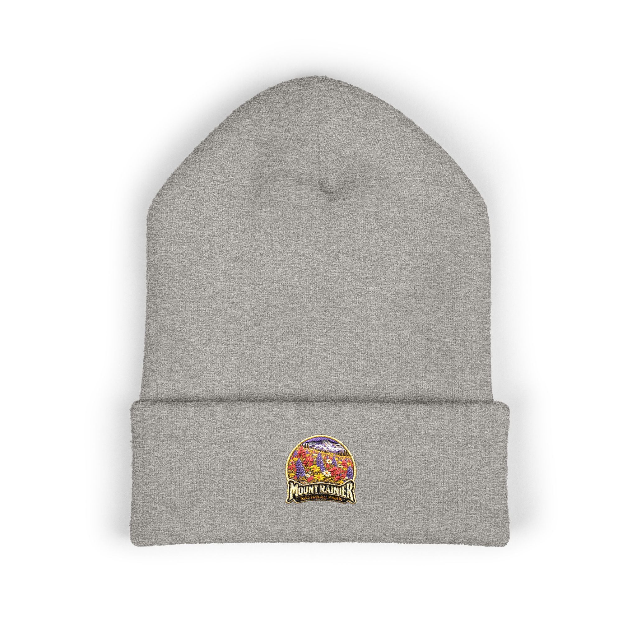 Mount Rainier National Park – Wildflower Meadow Round Patch Beanie