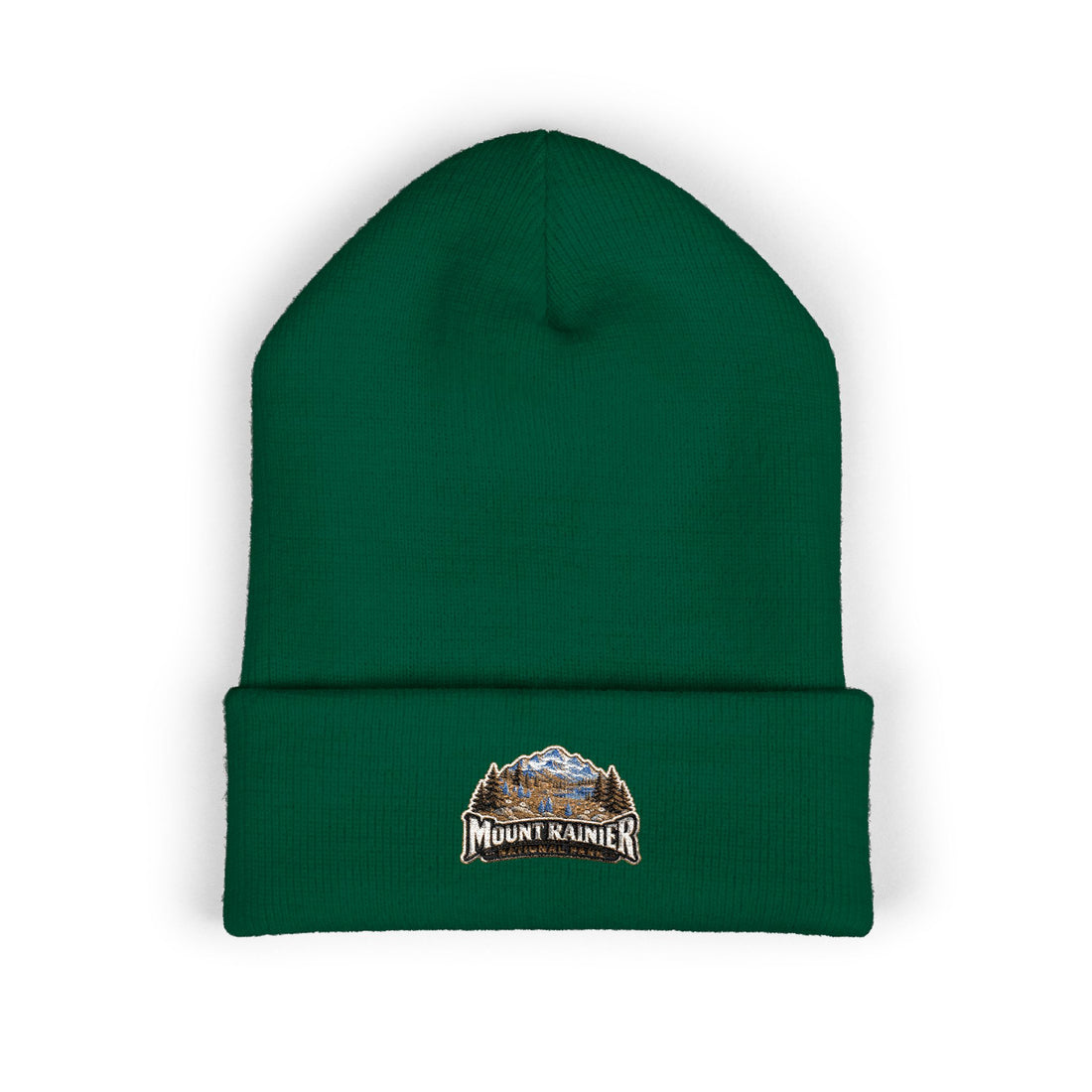 Mount Rainier National Park – Alpine Scene Graphic Beanie
