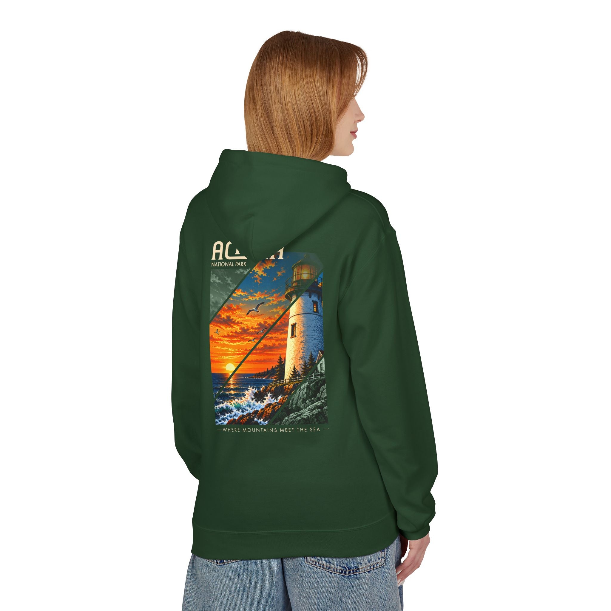 Acadia National Park Lighthouse Graphic Hoodie
