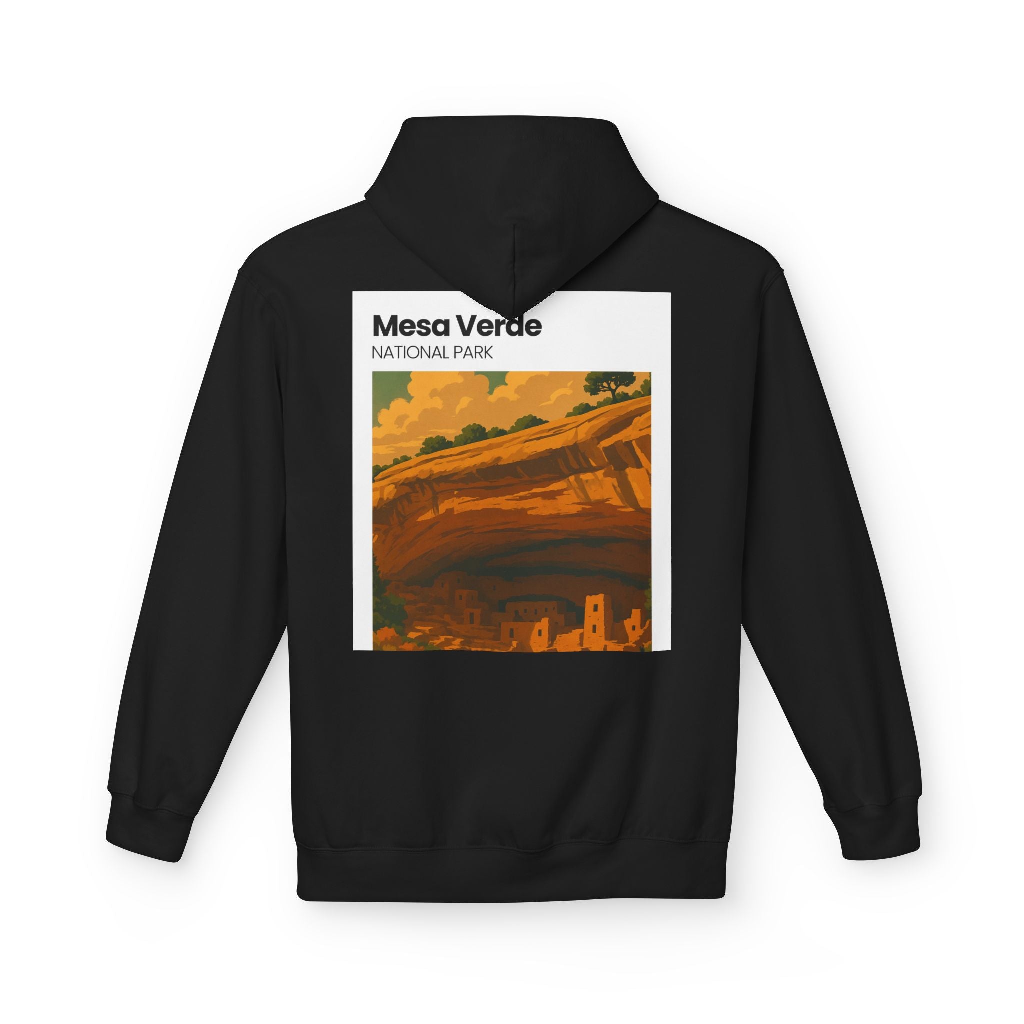 Mesa Verde National Park Hoodie | Cliff Dwelling Landscape Print