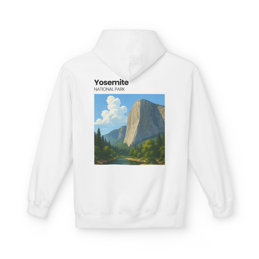 Yosemite National Park Half Dome Illustration Hoodie | National Park Travel Sweatshirt