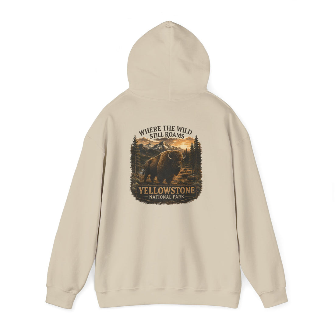 Yellowstone Bison Hoodie – Where the Wild Still Roams
