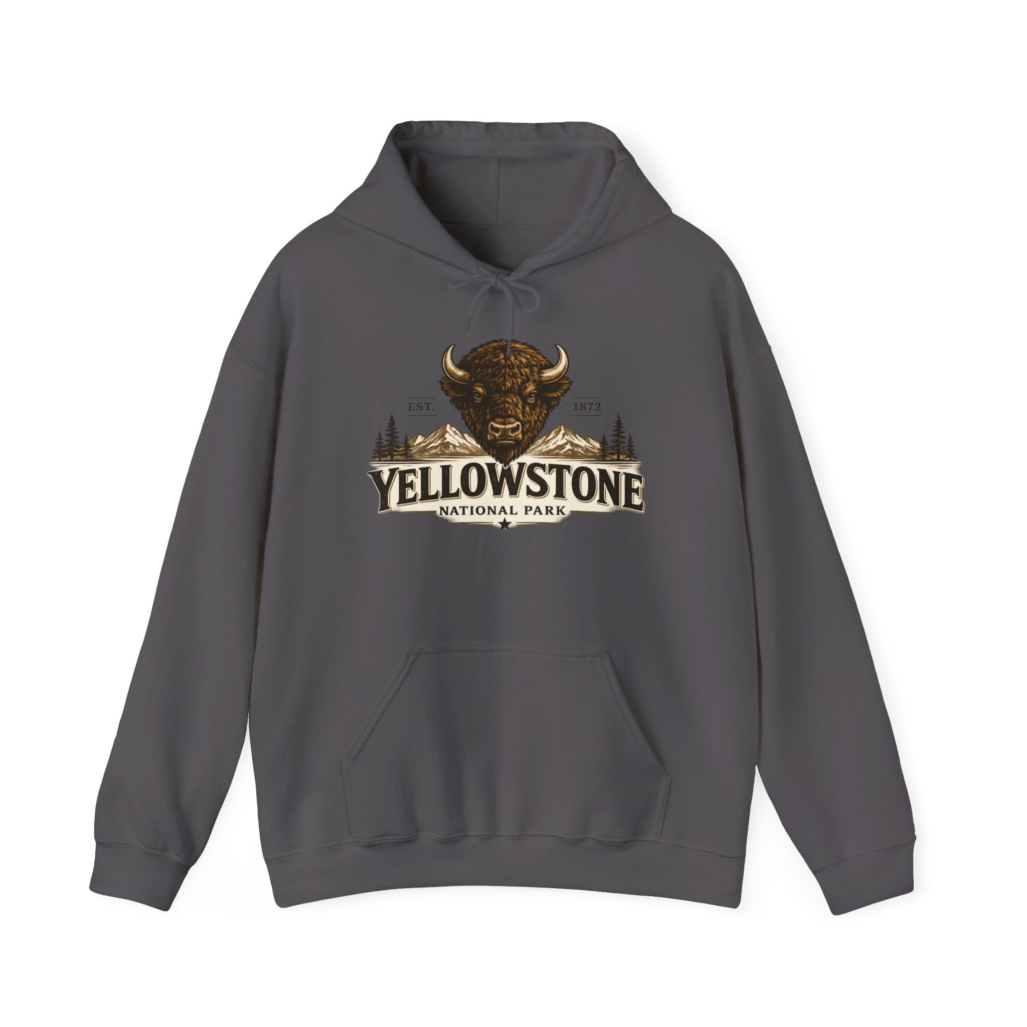 Yellowstone Bison Hoodie – Where the Wild Still Roams