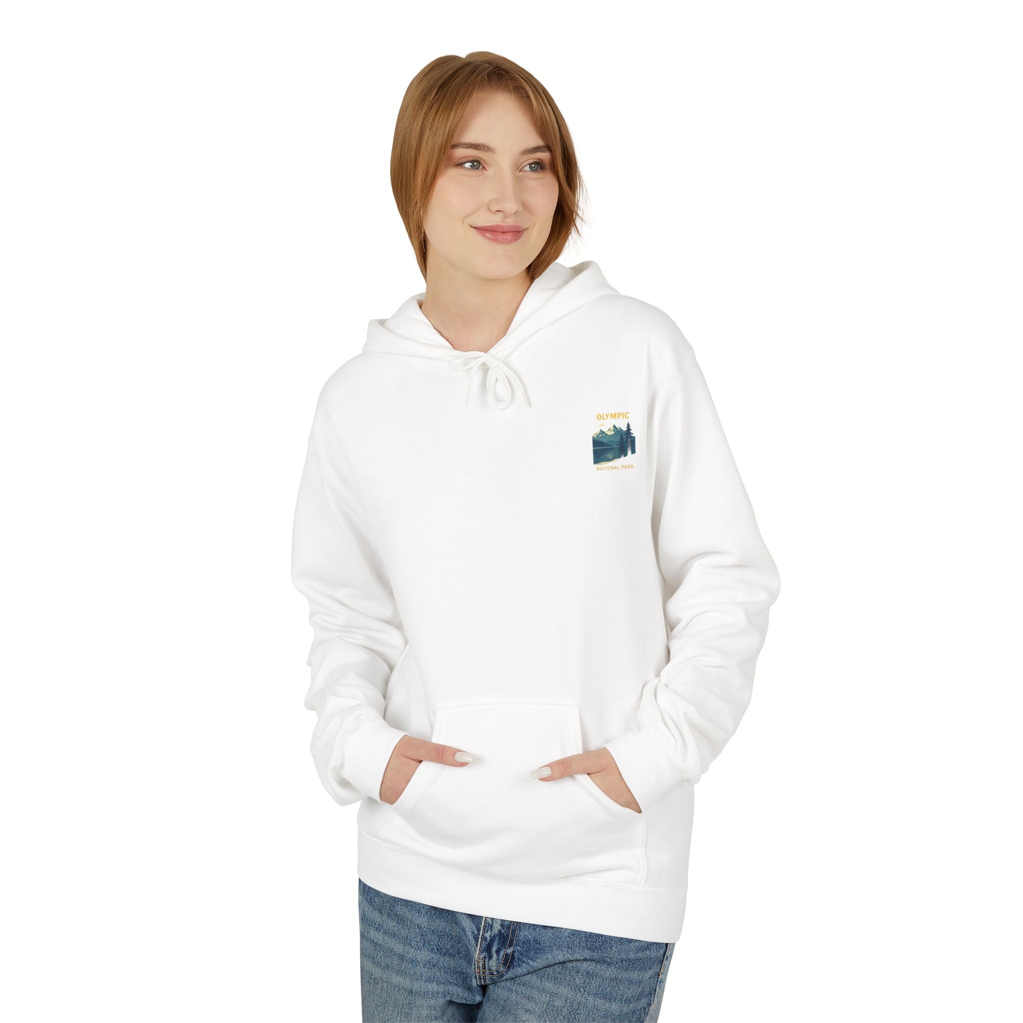 Olympic National Park landscape Hoodie | Mountain Lake Scenic Apparel