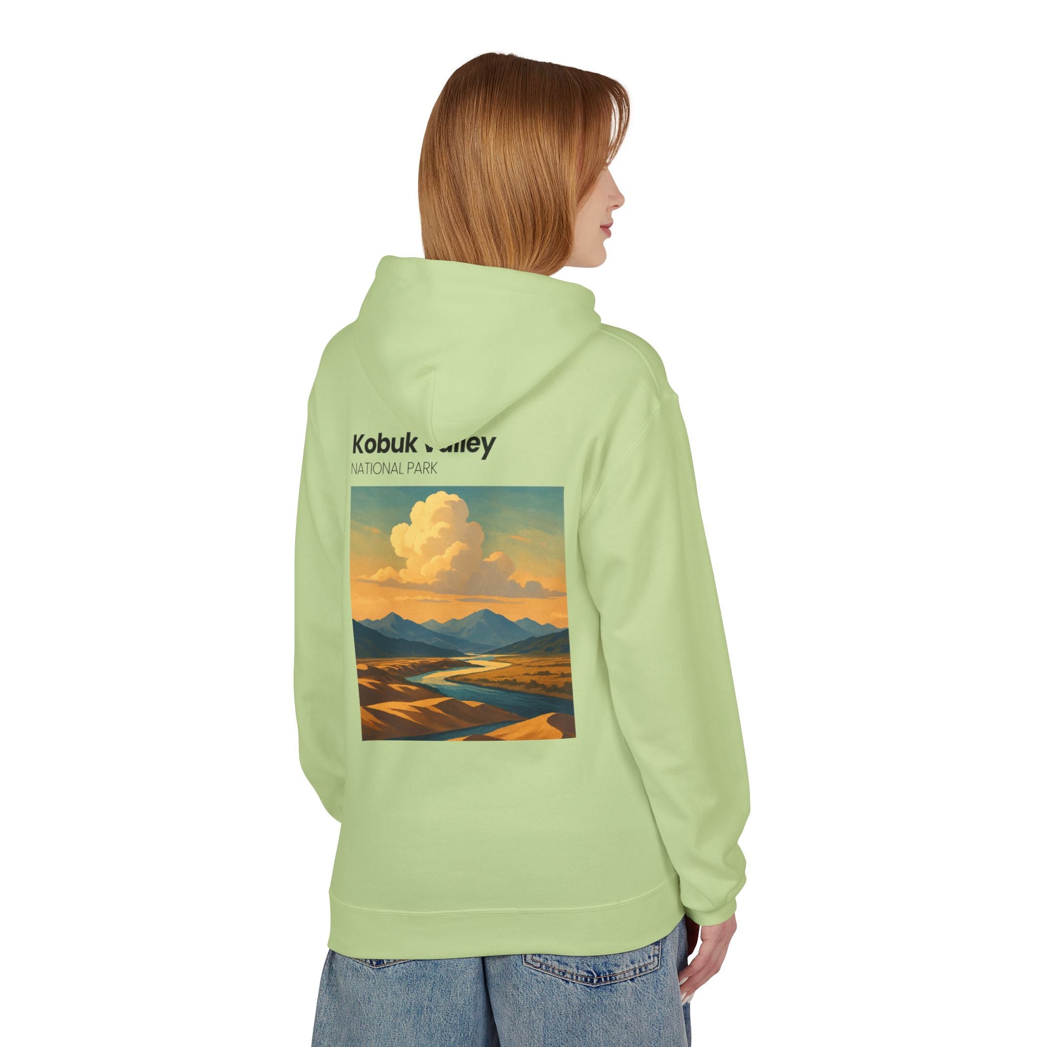 Kobuk Valley National Park landscape Hoodie | Vintage travel poster style