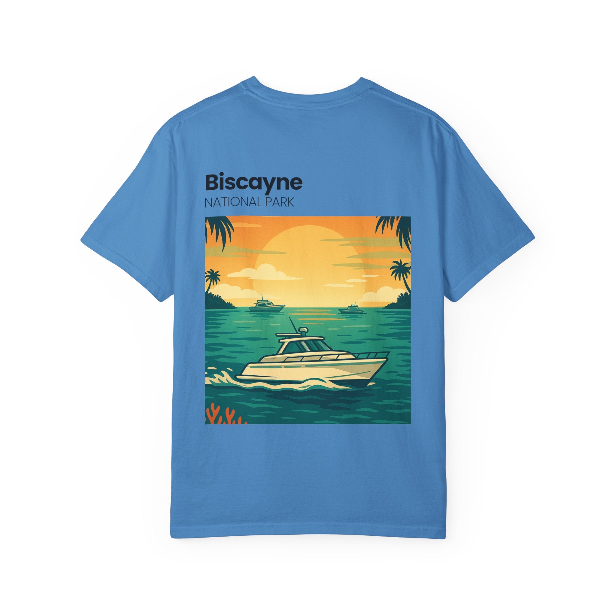 Biscayne National Park Boat Sunset T-Shirt