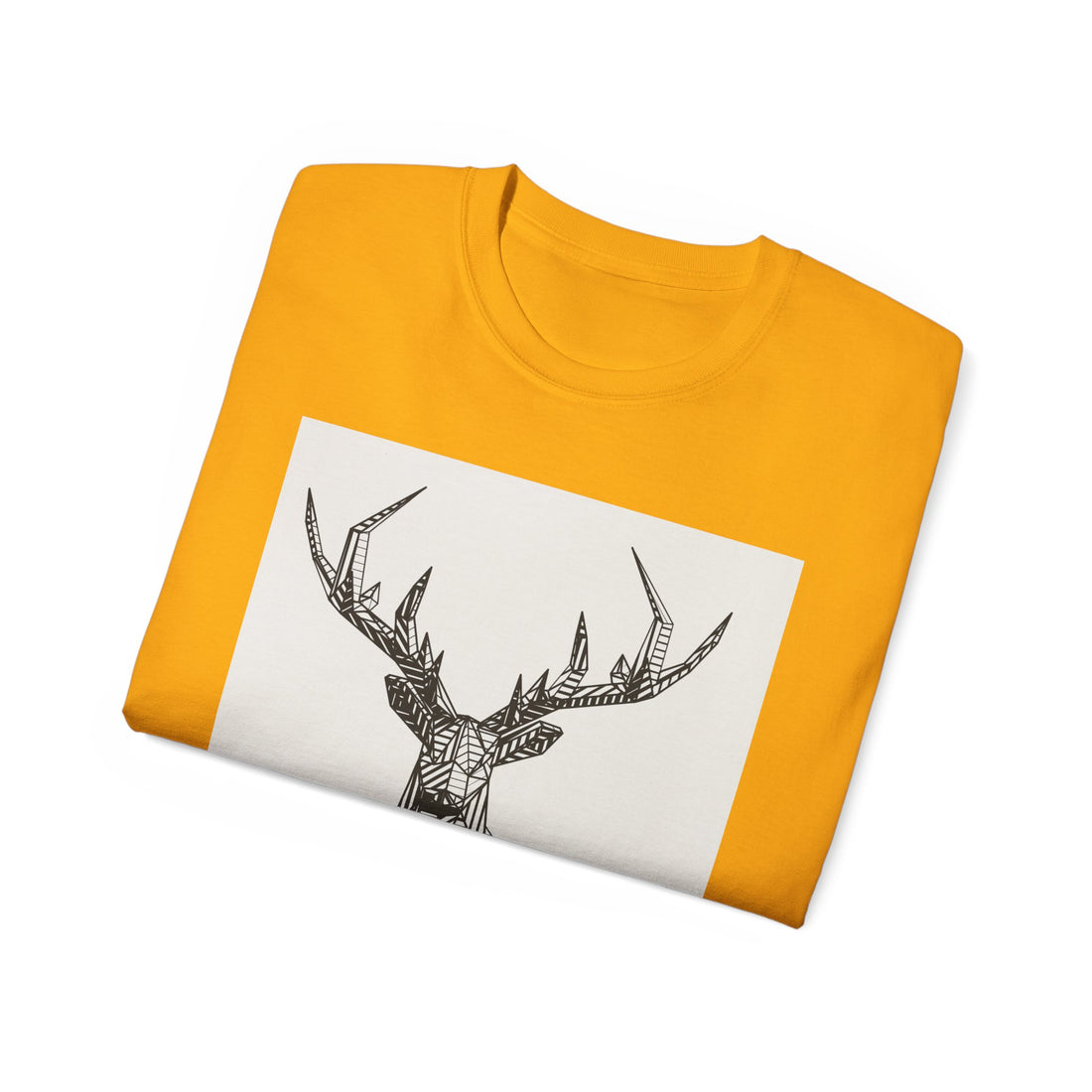 Geometric Deer Graphic Tee - Unisex Ultra Cotton T-Shirt
