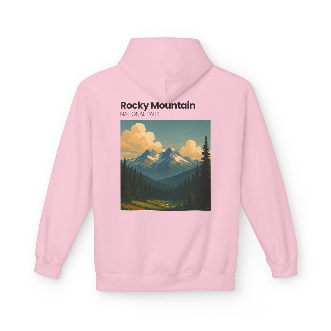 Rocky Mountain National Park Hoodie | Vintage Landscape Print