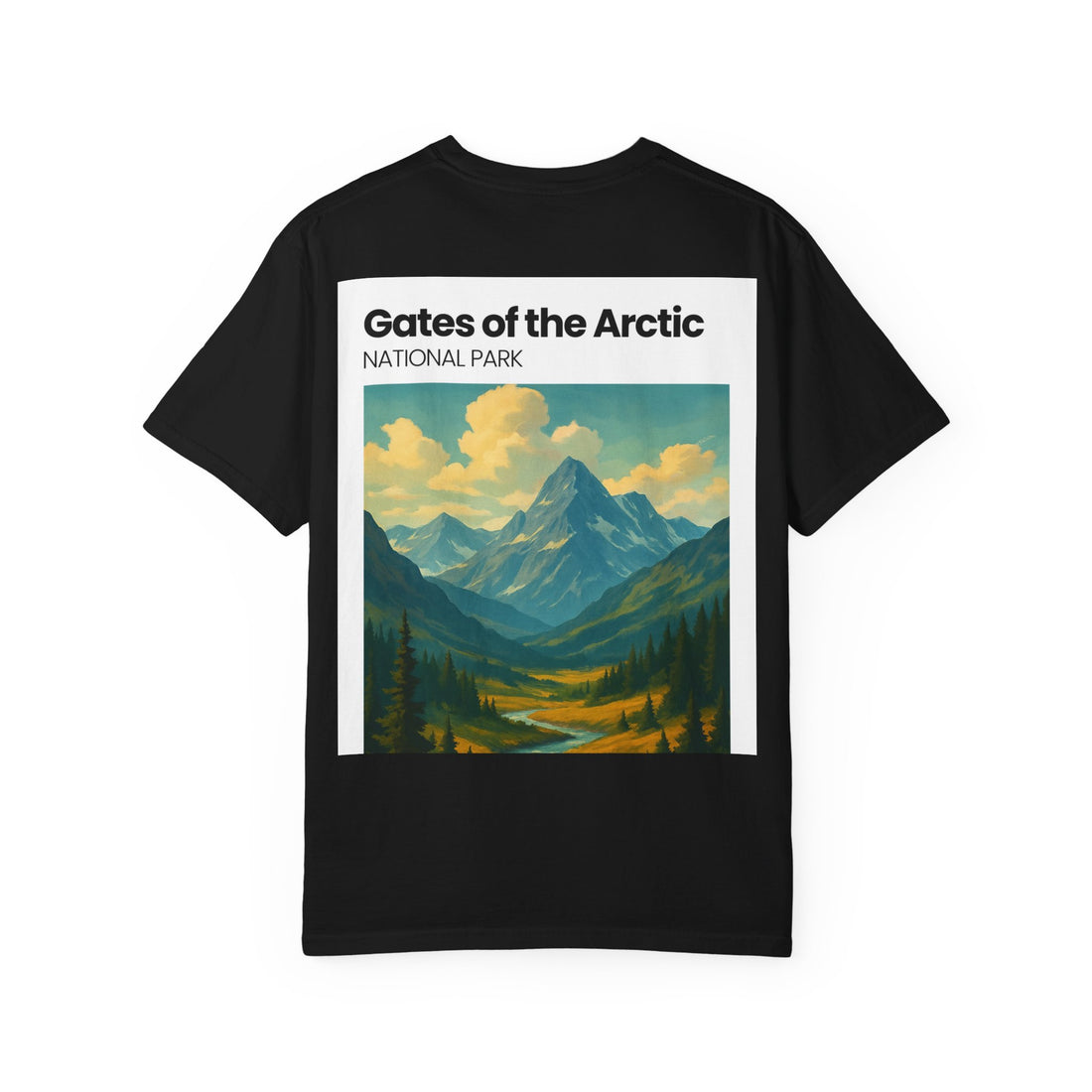 Gates of the Arctic Mountain Landscape T-shirt | National Park Poster Artwork
