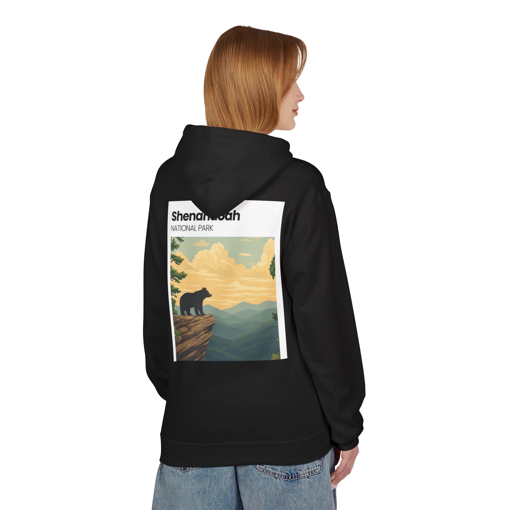 Shenandoah National Park Bear Hoodie | Vintage Travel Poster style