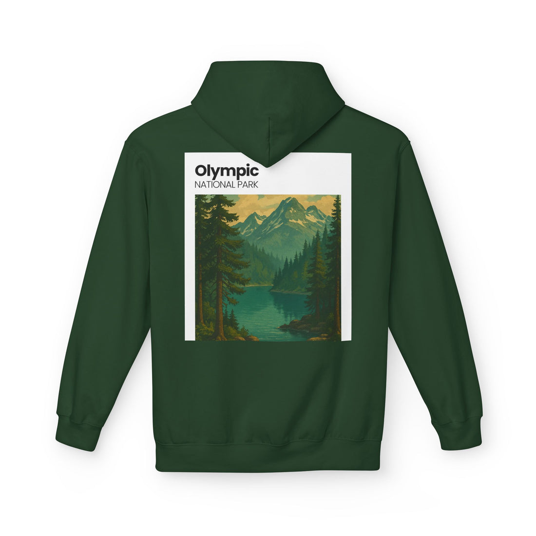 Olympic National Park landscape Hoodie | Mountain Lake Scenic Apparel