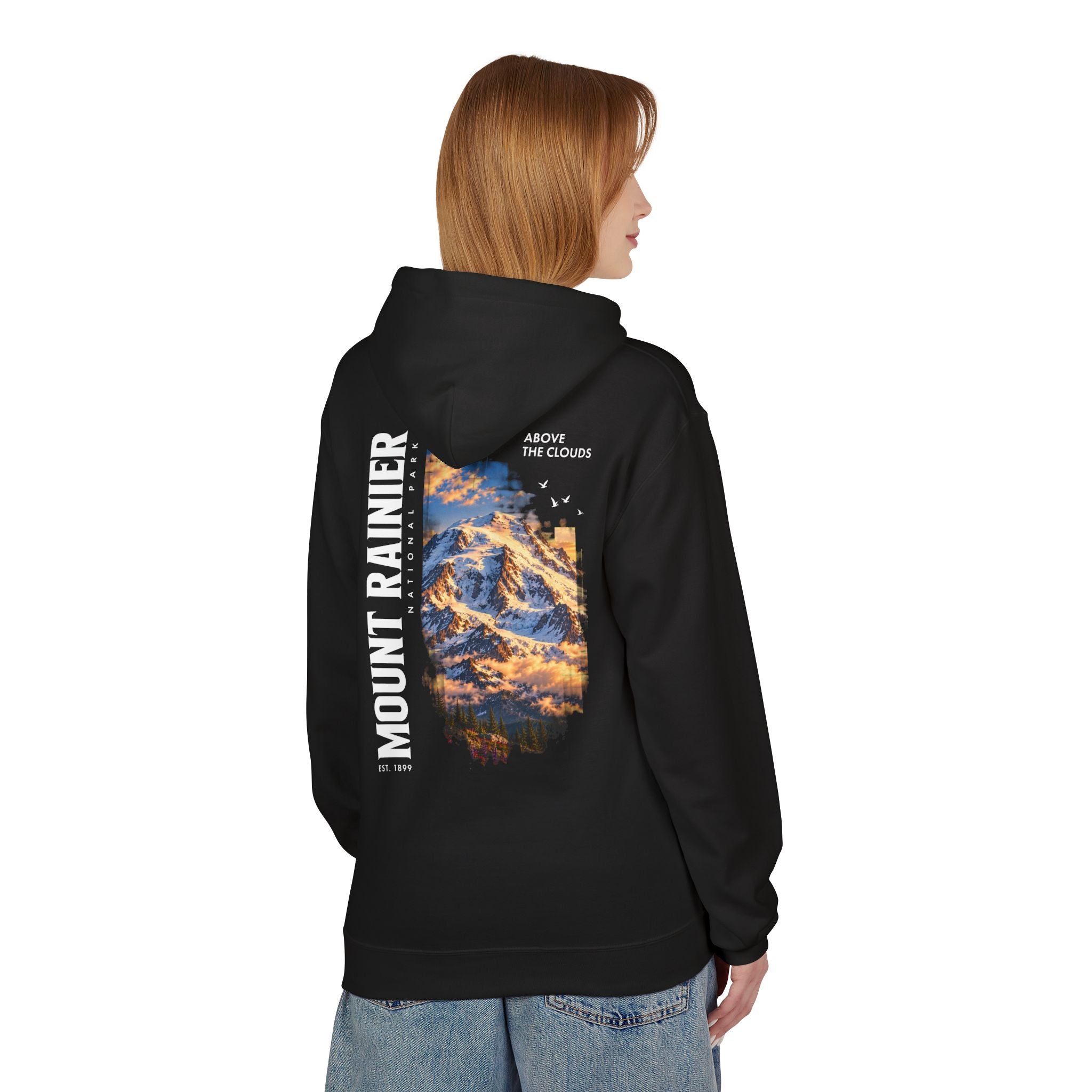 Mount Rainier National Park – Rainier Peak Graphic Hoodie