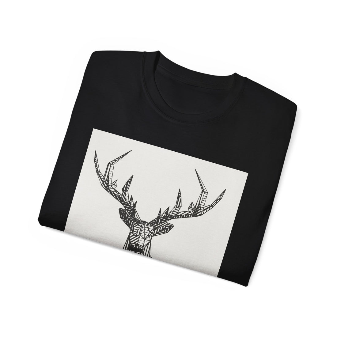 Geometric Deer Graphic Tee - Unisex Ultra Cotton T-Shirt