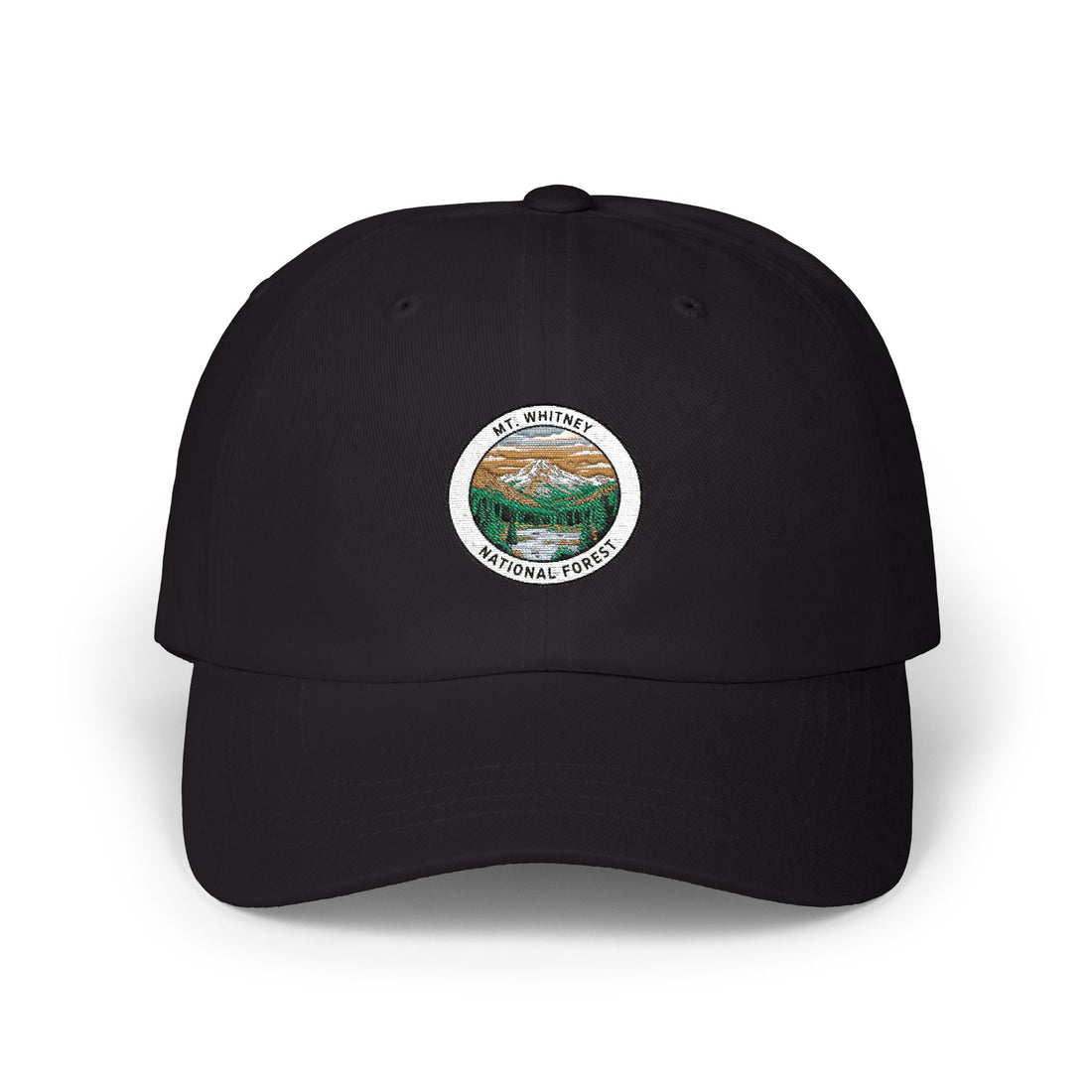 Mountain Whitney National Park Patch Dad Cap | Scenic Landscape Embroidered Hat