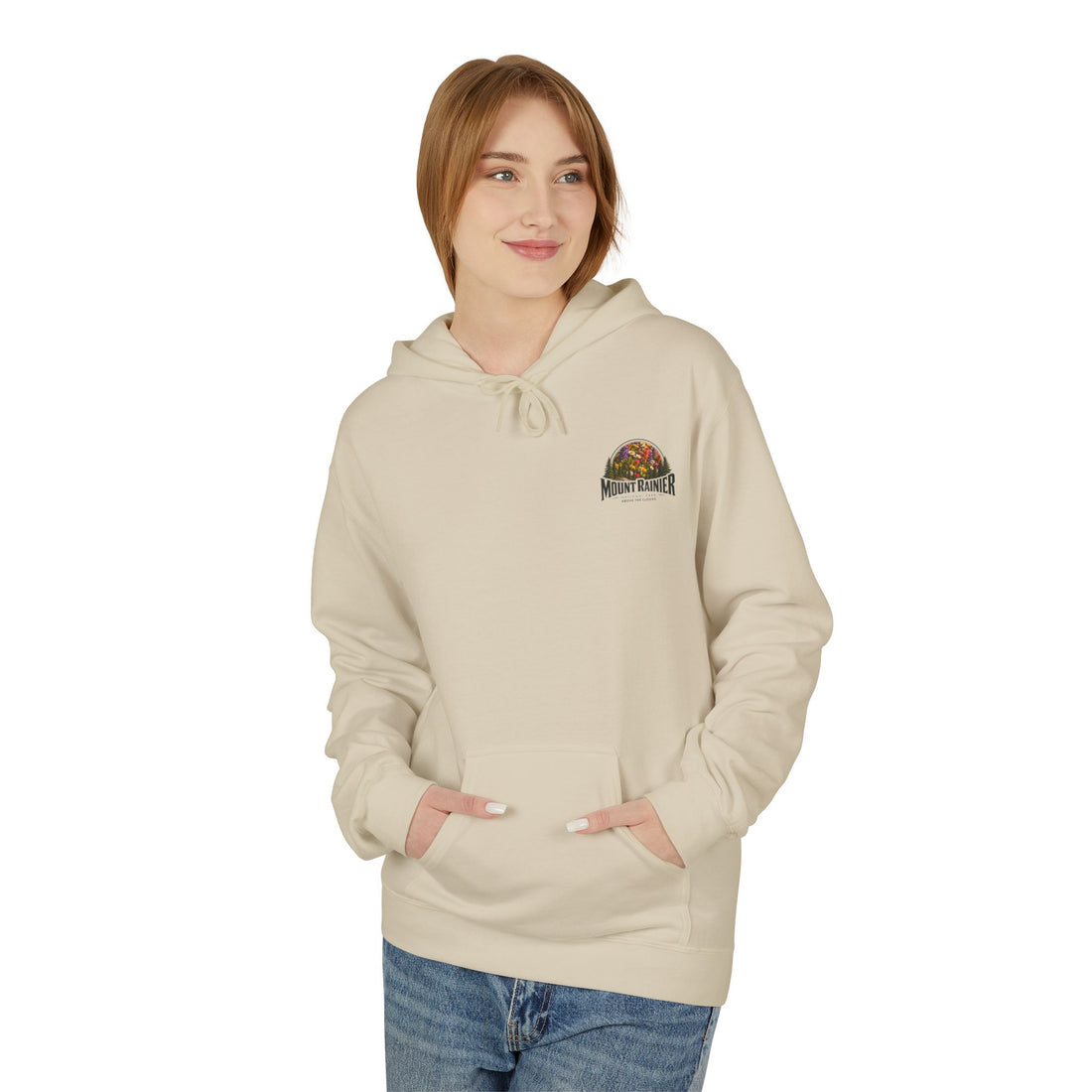 Mount Rainier National Park – Wildflower Meadow Graphic Hoodie