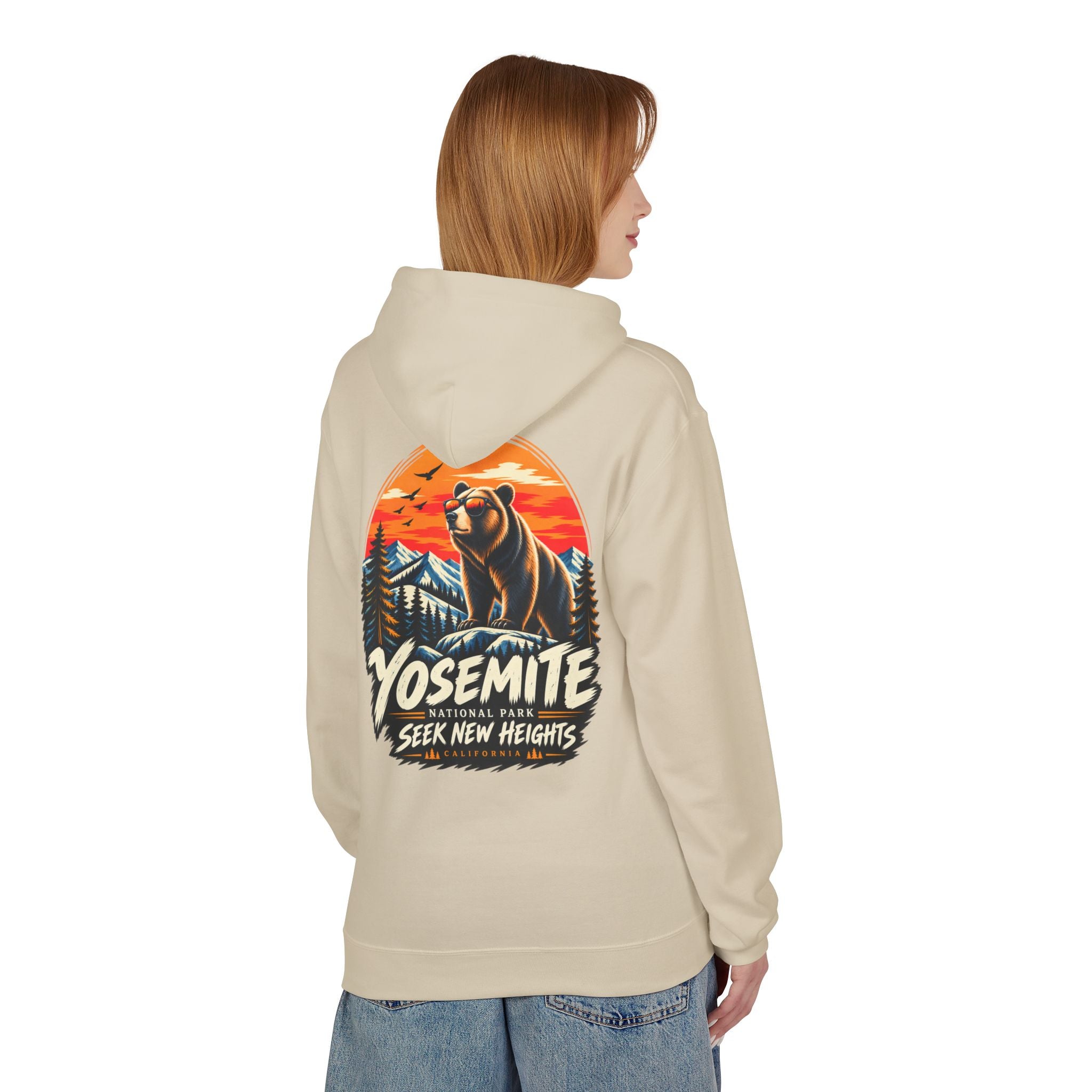 Yosemite National Park Black Bear – Seek New Heights Hoodie