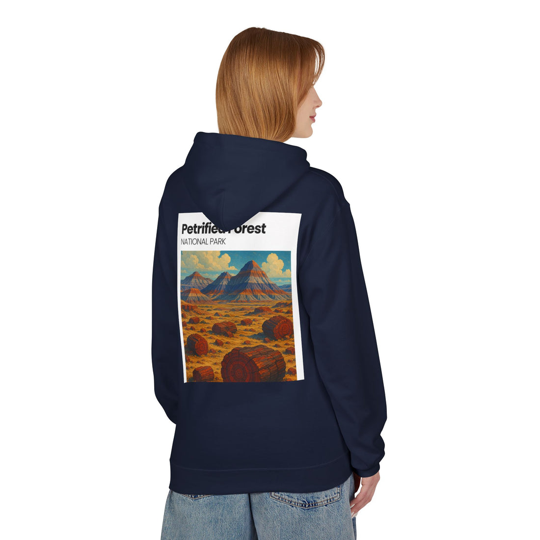 Petrified Forest National Park Hoodie | Vintage Desert Landscape