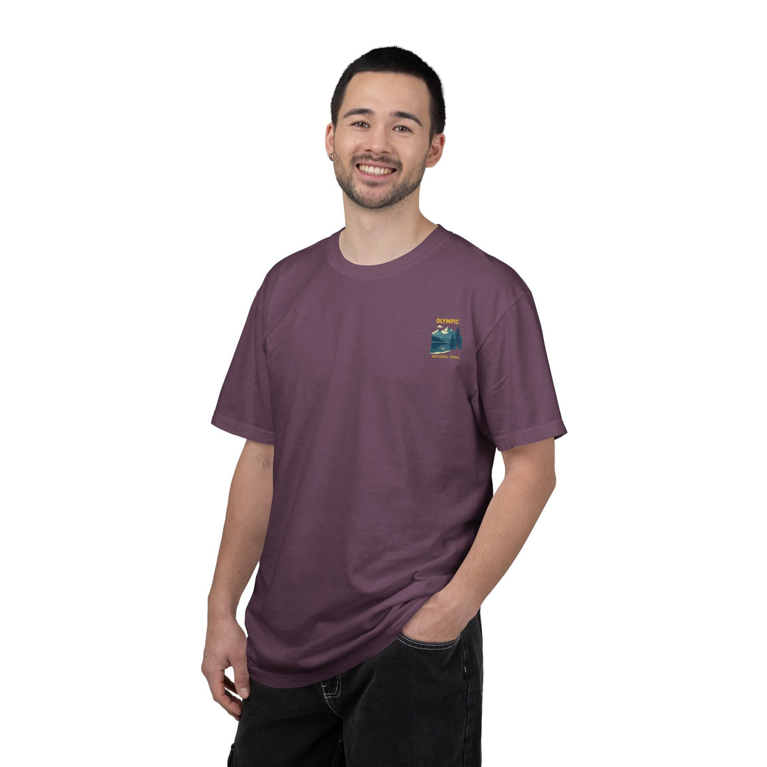 Olympic National Park landscape T-Shirt | mountain lake forest tee
