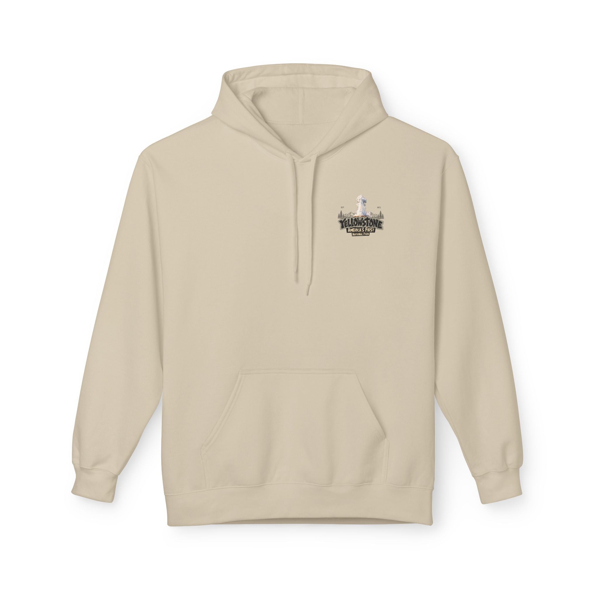 Yellowstone Old Faithful – Where the Wild Still Roams Hoodie Model3