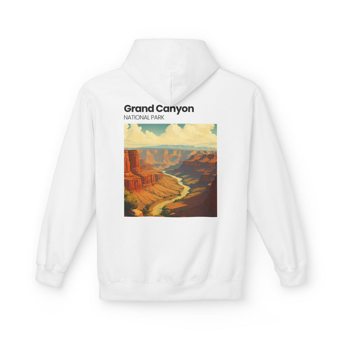 Grand Canyon Vintage Poster Hoodie | National Park Canyon Art