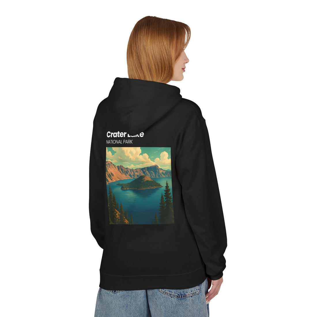Crater Lake National Park Hoodie | Scenic Vintage Landscape