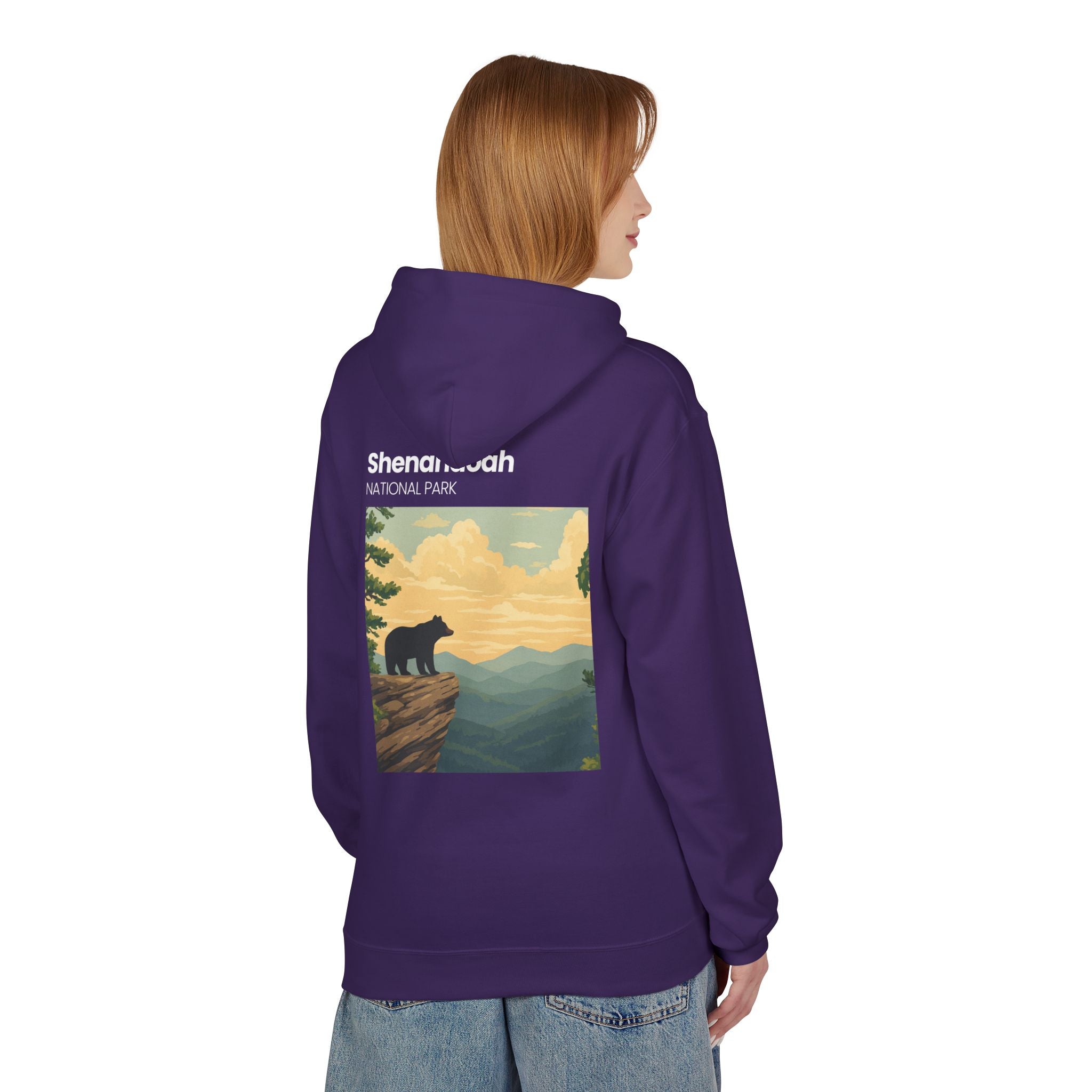 Shenandoah National Park Bear Hoodie | Vintage Travel Poster style