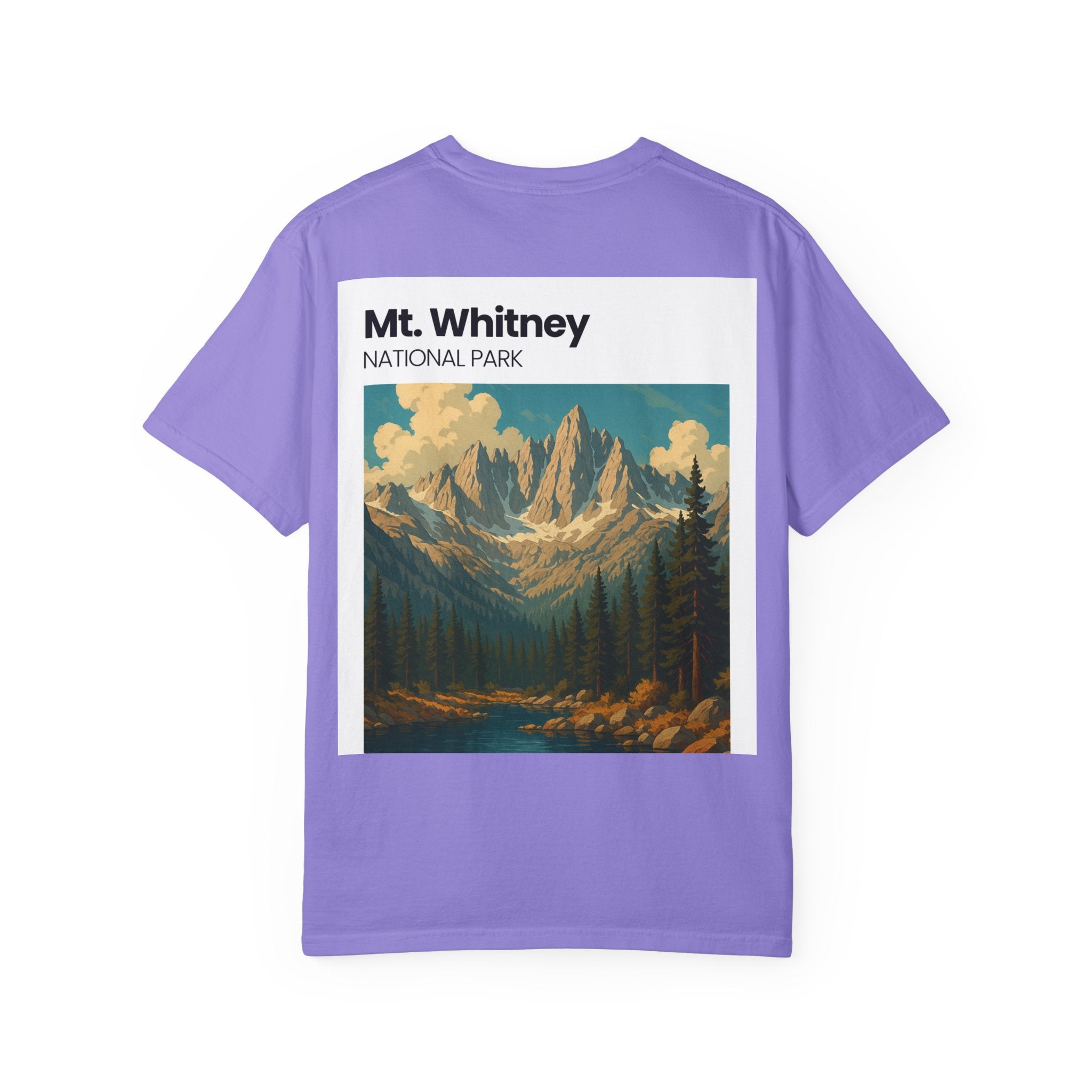 Mt. Whitney National Park mountain landscape T-Shirt | vintage nature poster