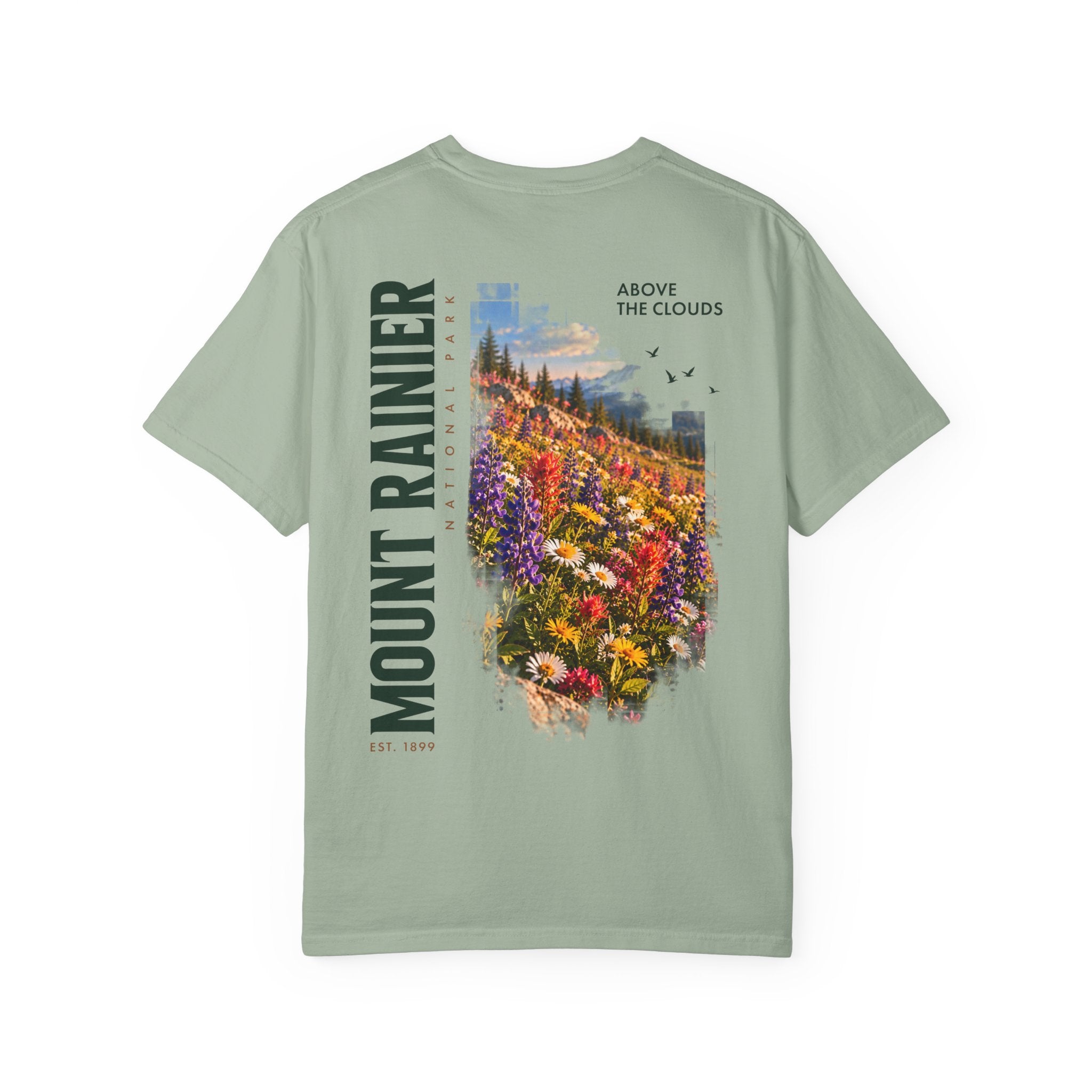 Mount Rainier National Park – Wildflower Meadow Graphic T-Shirt