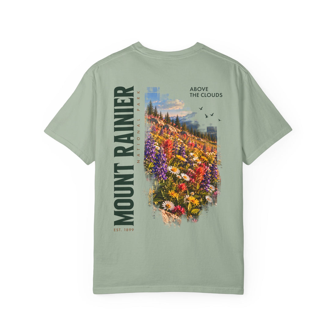 Mount Rainier National Park – Wildflower Meadow Graphic T-Shirt