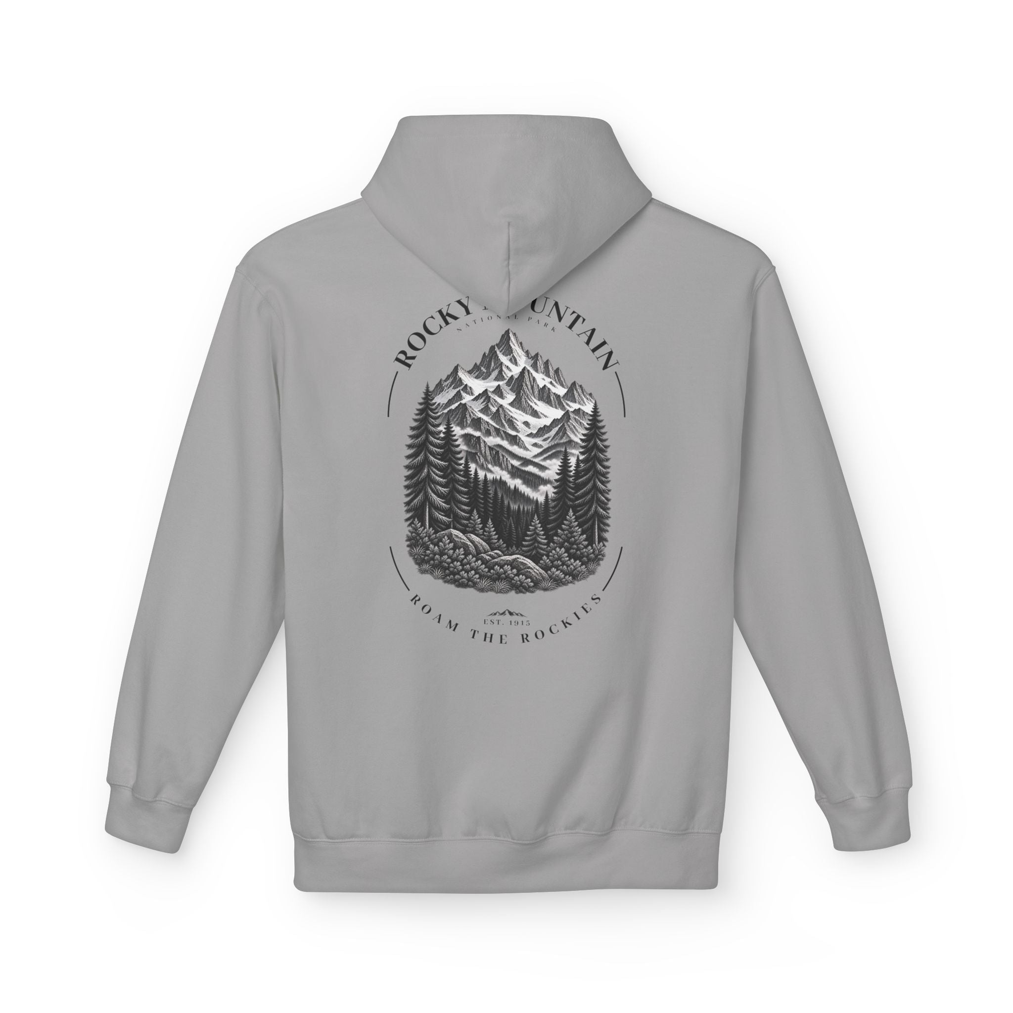 Rocky Mountain National Park Mountain Range Graphic Hoodie
