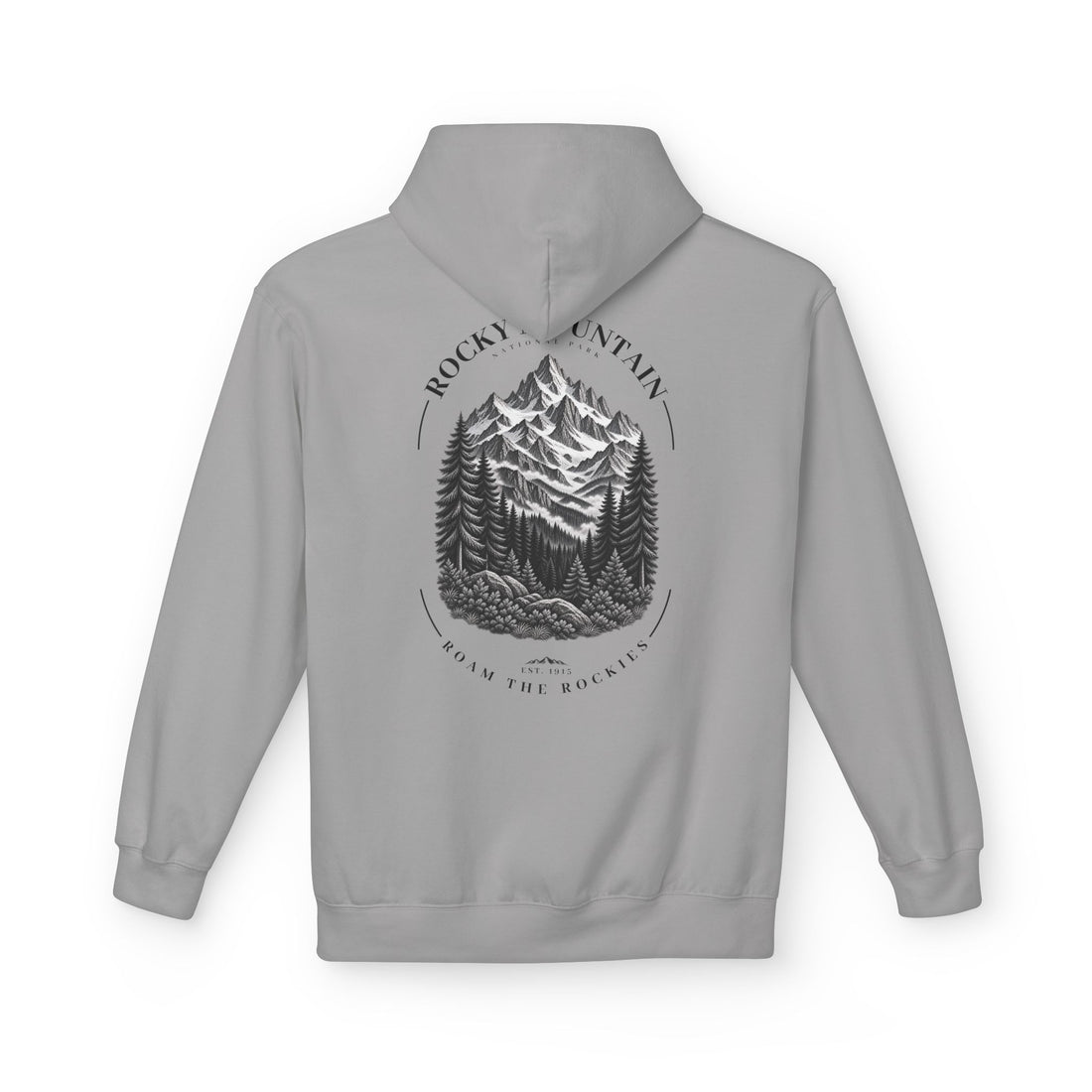 Rocky Mountain National Park Mountain Range Graphic Hoodie