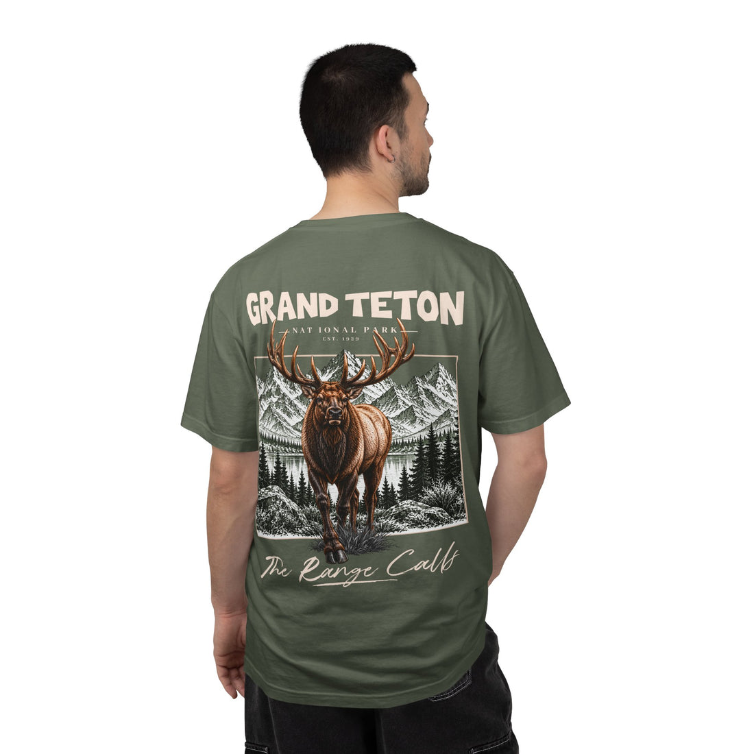 Grand Teton National Park Elk Graphic T-Shirt