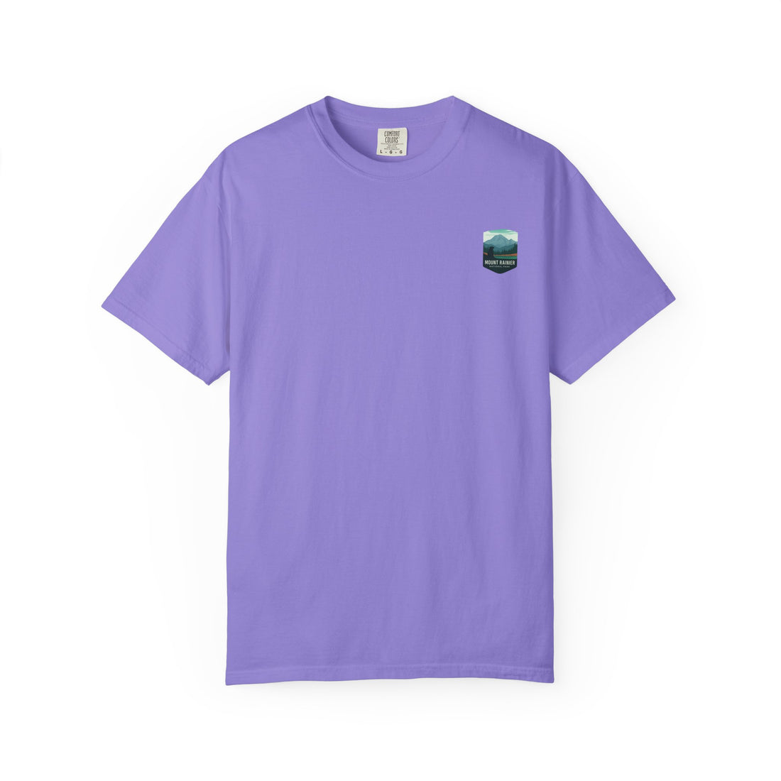 Mount Rainier National Park Poster T-Shirt | Vintage Landscape Graphic