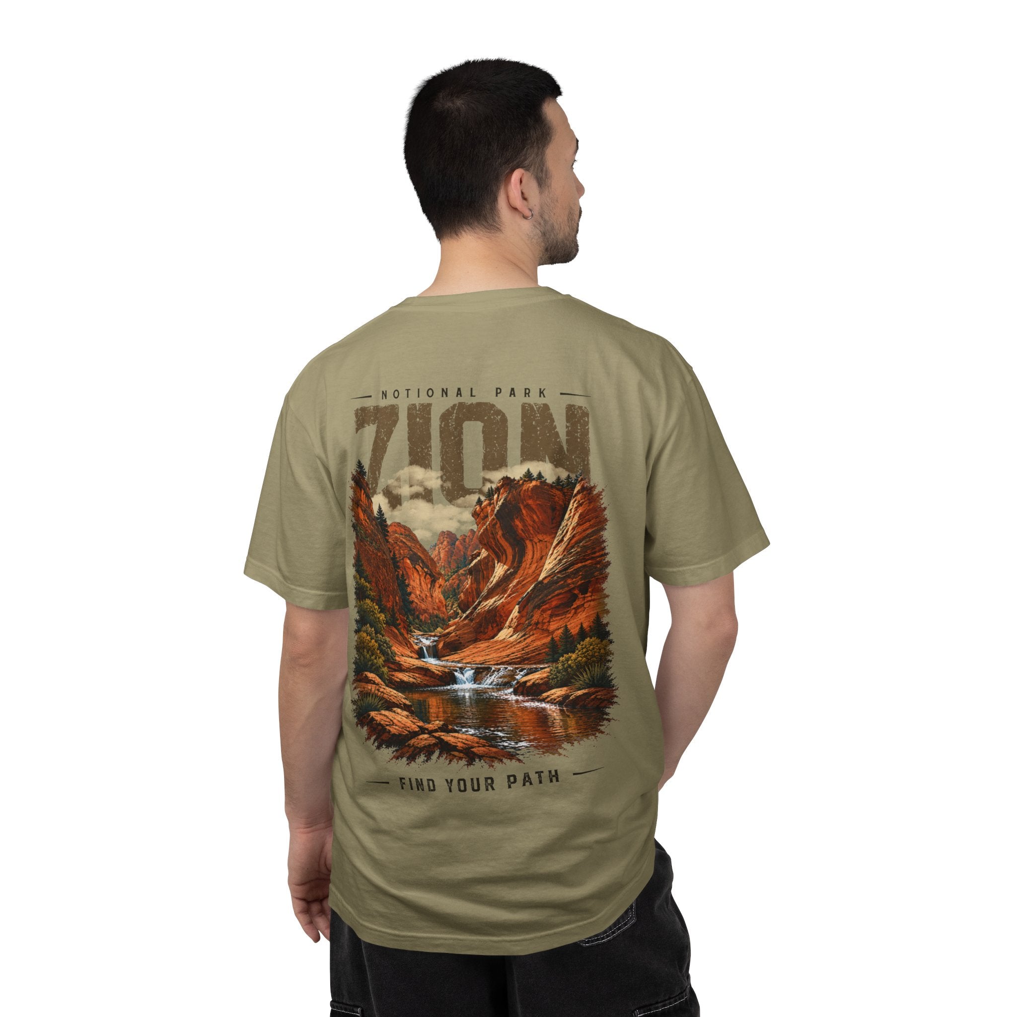 Red Cliffs Zion National Park Vintage Graphic T-Shirt