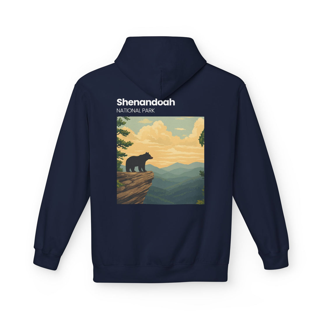 Shenandoah National Park Bear Hoodie | Vintage Travel Poster style