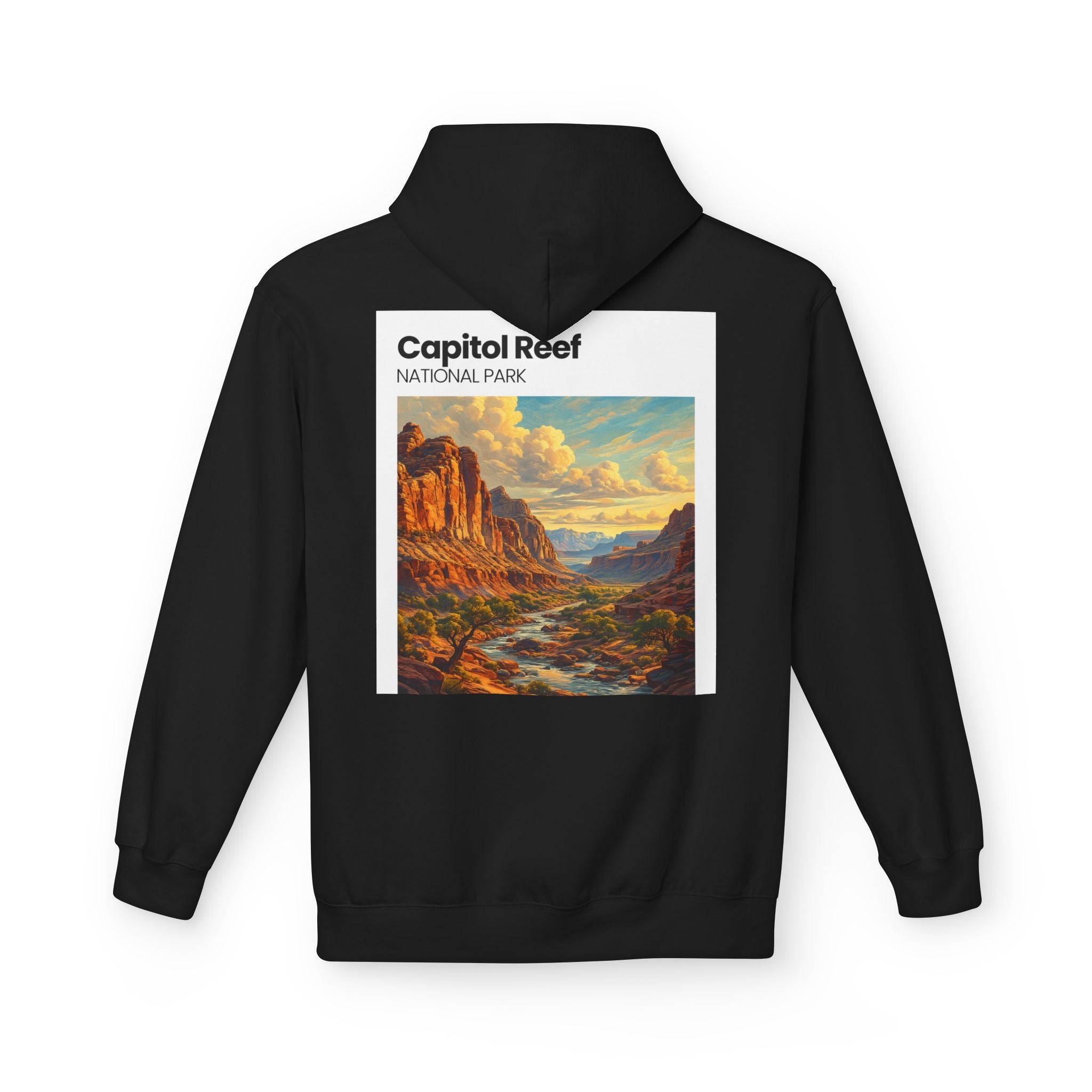 Capitol Reef National Park landscape Hoodie | Utah canyon scenic pullover