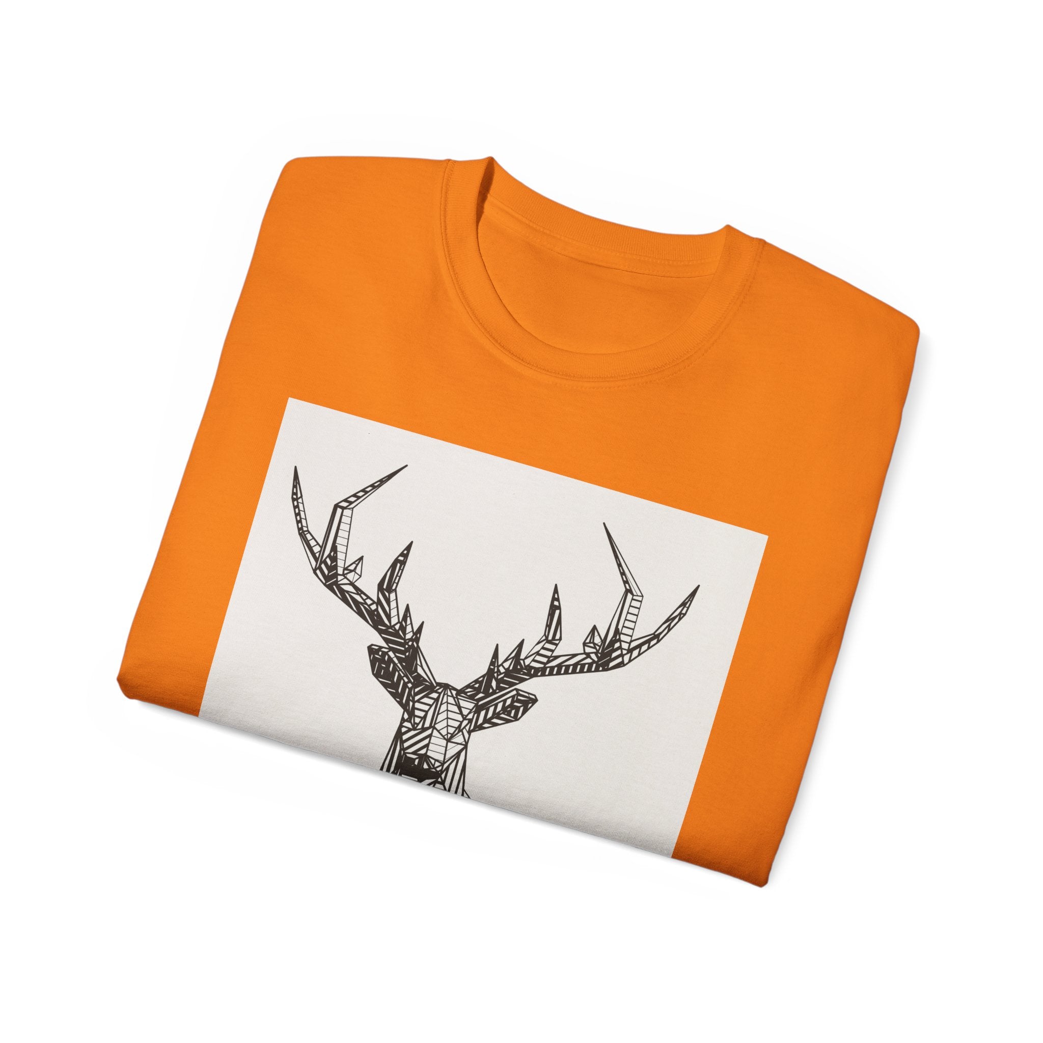 Geometric Deer Graphic Tee - Unisex Ultra Cotton T-Shirt
