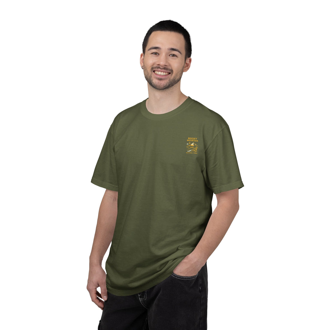 Rocky Mountain National Park Vintage Poster T-shirt | Mountain Landscape Tee