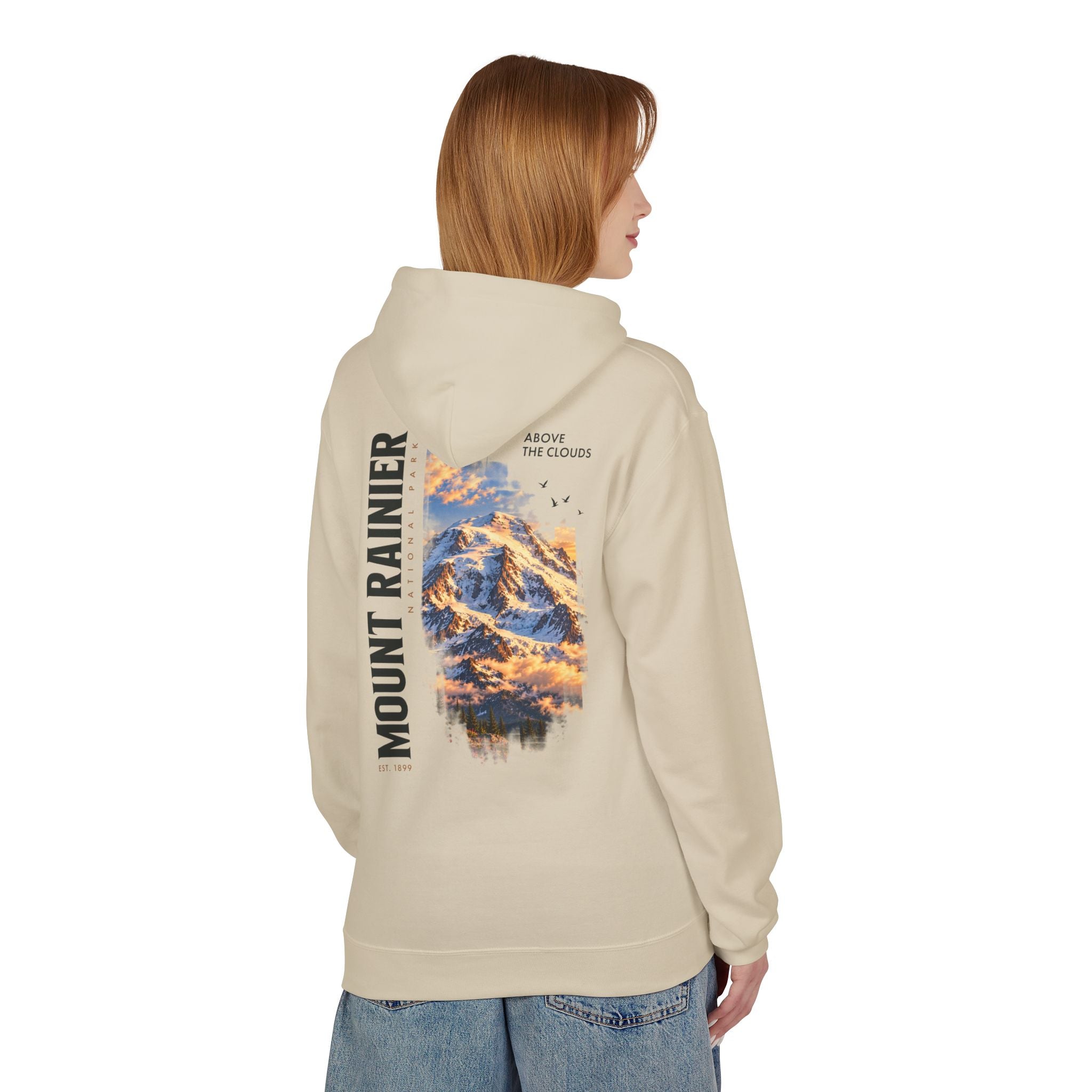 Mount Rainier National Park – Rainier Peak Graphic Hoodie