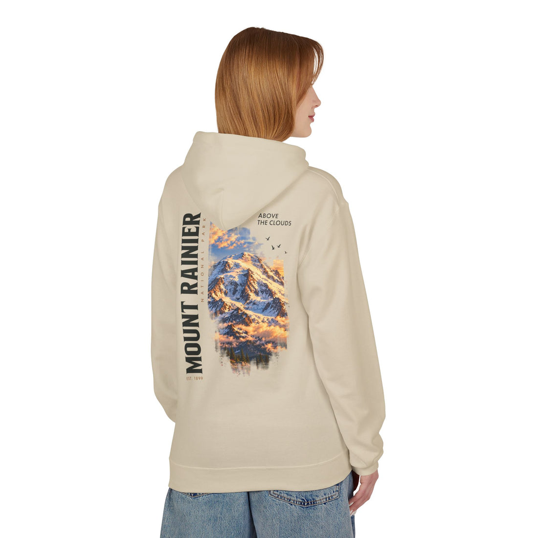 Mount Rainier National Park – Rainier Peak Graphic Hoodie
