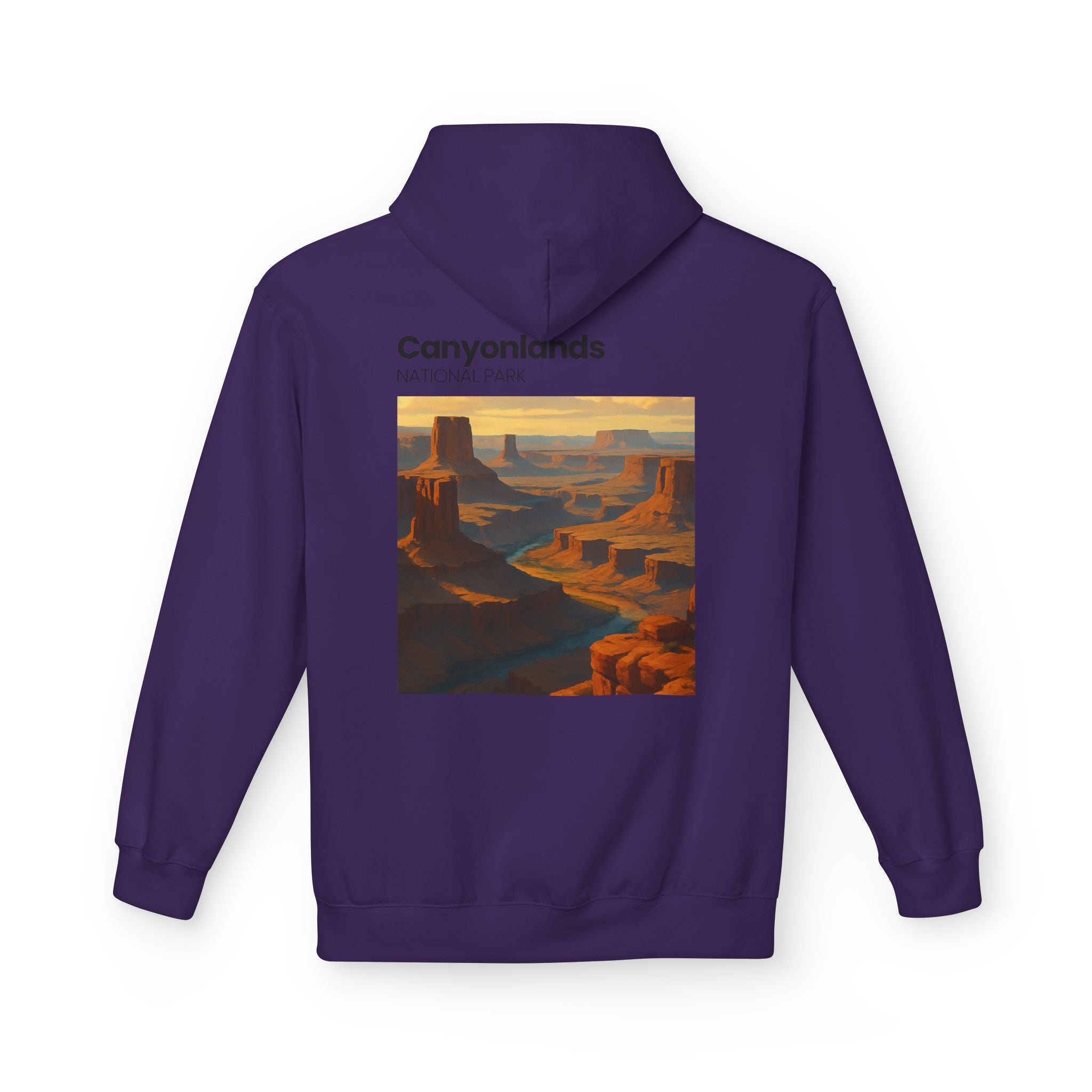 Canyonlands National Park landscape Hoodie | Retro desert canyon art